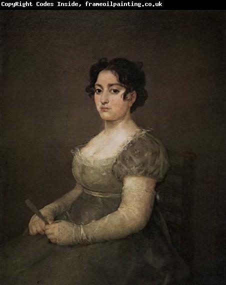 Francisco de goya y Lucientes Portrait of a Lady with a Fan